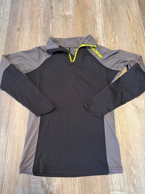 Women’s Polaris  Black & Gray Quarter-Zip Performance Jacket